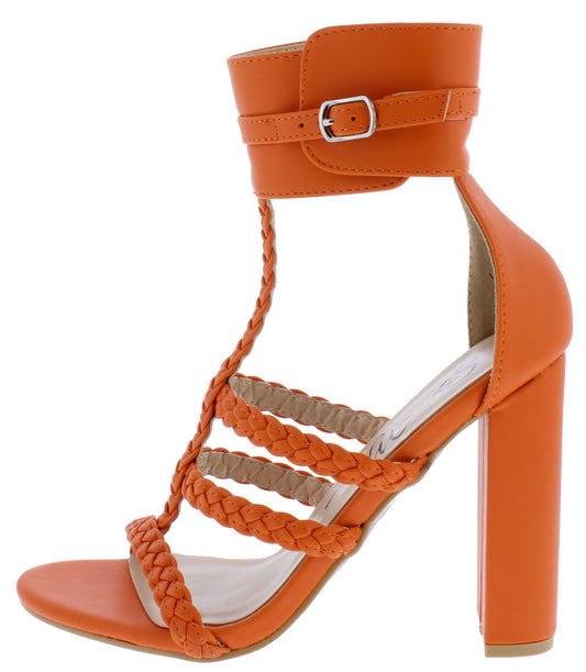 Sunkist Orange Heels